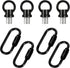 Zelphvt 4 Set 1/8 Inch IP Lighting Loops with Link Buckle Connectors Zinc