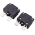 2Pcs Thermal Circuit Breaker 15Amp, Thermal Overload Protector L2 Series 125-250V AC 50V DC Automatic Reset Relay