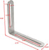 4 (3.94x4.72in Xiaoyztan Pcs Slotted L Corner Brace Stainless Steel Reinforced Brackets Adjustable Corner Braces