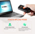 Tera Mini 1D 2D QR Wireless Barcode Scanner, Waterproof Shockproof Pocket Scanner, 3-in-1 BT & USB Reader, 1100D