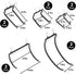INCLY 10 PCS Heavy Duty Peg Board Hooks for Hanging Tools, 1/4" Large Pegboard Drill Holder Hook Accessories