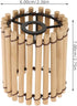 2.36 Inch ARTIBETTER Bamboo Lamp Shade Drum Lampshade Natural Wicker Lamp Cover for Table Lamps and Pendant Lighting