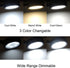 Dimmable 3 3 QUANS Clip on Clamp LED Gooseneck Desk Light Lamp, Clip-on Color Changeable Reading Lights, C-Clamp