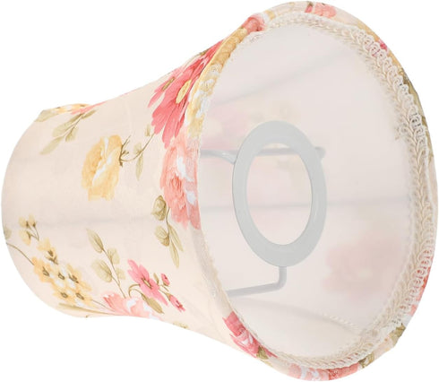 15cm IMIKEYA Floral Lamp Shade - Fabric Lampshade Replacement for Table - Floor and Chandelier Lamps Stylish Clip On