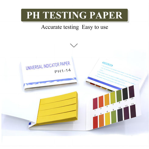 Bettomshin 15 Packs of 1200 Strips PH 1-14 Test Paper, Litmus Strips Tester for Garden Testing