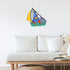 Azeeda (DW00085999) 'Toy Sailing Boat' White Premium Vinyl Decal Sticker Waterproof, Durable & Easy to Apply - Ideal