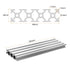 uxcell T Slot 2080 Aluminum Extrusion Profile European Standard 300mm x 80mm Linear Rail Extrusion Frame for 3D Printer, CNC, DIY (Silver Tone)