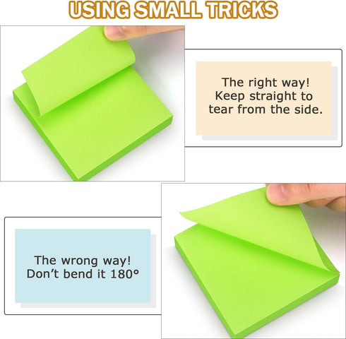 Pop Up Sticky Notes, 3x3 inch Bright Colors, 24 Pads/Pack, 70 Sheets/Pad, Total 1680 Sheets