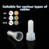 100PCS Nylon Electrical Caps, Closed End Crimp Terminal 22-16AWG for Wires Crimp Connectors CE1