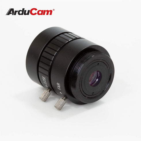 Arducam 6mm Lens for Raspberry Pi HQ Camera, Wide Angle CS-Mount Lens, Focal Length with Manual Focus and Adjustable