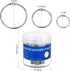 KASEMI Binder Rings - 100pcs Assorted Sizes (1, 1.5, 2 inch) for School and Office