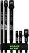 SUNHZMCKP 6-Piece Impact Grade Socket Adapter Set, 3" & 6" Extension Bit with Holder, 1/4-Inch Hex Shank