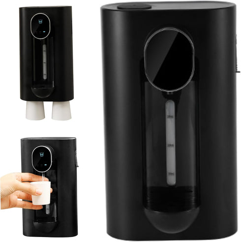 Ginwrek 540ml 3 Shot Dispenser for Alcohol Automatic Mouthwash Dispenser, Wall Mounted Mouthwash with Magnetic Cups