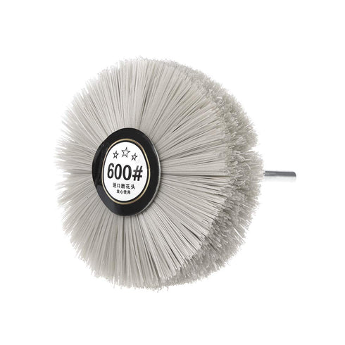uxcell Nylon Wheel Brush 600 Grits Abrasive Grinding Head with 6mm Threaded Shank