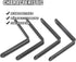 Zreneyfex 4 (3.22x3.22 Pcs Stainless Steel Reinforced L-Shape Corner Brackets Shelf Support Board Connection Angle