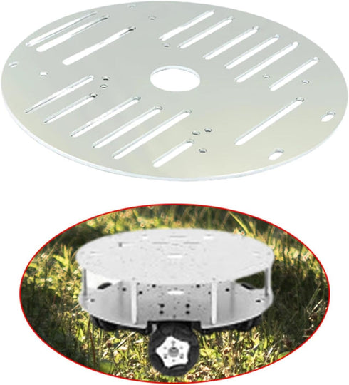 Menolana 2WD Metal Smart Car Chassis Aluminum Alloy Professional Replacement Lightweight Robot Car Part Practical