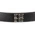 B-25 V-Belts, 25" Inner Length x 17mm Width Rubber Drive Belt for Power Transmission Use