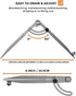 Nicpro 8 Inch Compass for Woodworking with Wing and Pencil Holder, Professional Carpenter Compass for Geometry