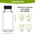 6pcs 8oz Moretoes Plastic Juice Bottles with Caps, Clear Empty Reusable Water Bottles, Disposable Beverage Containers