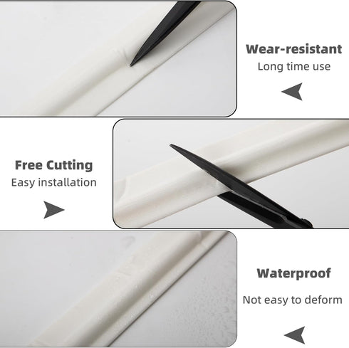 26 Feet Window Weather Stripping Door Seal Strip, Self-Adhesive PU Foam for Insulation and Soundproofing.