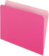 Pendaflex 152PIN Colored File Folders, Straight Cut, Top Tab, Letter, Pink/Light Pink, Box of 100
