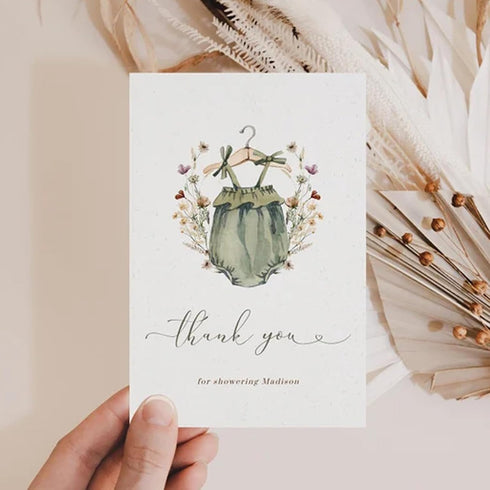 8 30-200 (8.5x8.5 Custom Baby Shower Thank You Cards, Sizes, pcs, Upload Your Design in)