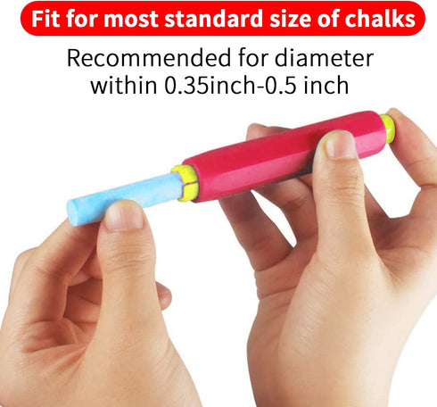 Paichley 5 Set 5 Count (Pack 1) Pieces Colorful Plastic Chalk HoldersBlackboard Adjustable for Teachers School Office