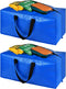 Extra Large Moving Bags, 2 Pack Storage Totes with Backpack Handles, Zipper Compatible with IKEA Frakta Cart for Packing