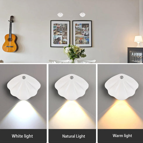 niccryle 3 Motion Sensor Night Light Rechargeable Battery Light Indoor, Light Modes, Long Last Battery, Magnetic Wall