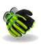 MAGID T-REX Flex Series Lightweight Impact Gloves, Size 8/M, 1 Pair, Black & Green NitriX Palm Coating