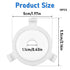 QfwdfcTrenz 6Pcs E27 3/7" Lamp Shade Adapter Ring, White Lamp Shade Adapter to Lampshade Reducer Rings Light Shades