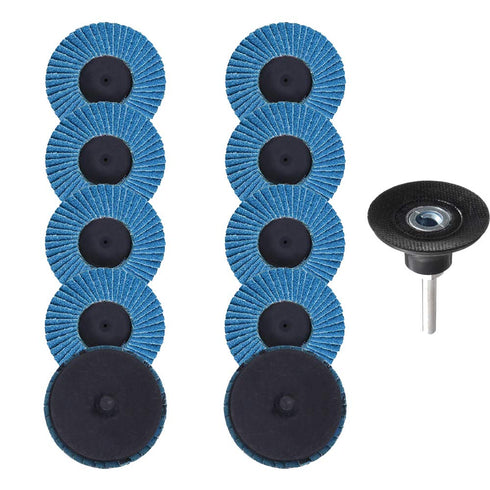 Saipor Saiper 10pcs 2 Inch 80 Grit Roll Lock Flap Sanding Disc Quick