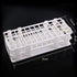 Plastic Test Tube Rack Detachable 3 Layers Lab Storage Stand Holder for 16mm Diam. Tubes, 60 Tubes Capacity Easy to Assemble/Disassemble