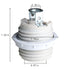 ZHYOHEN E26 6 Inch 18AWG Ceramic Lamp Threaded Socket with White Shade Ring and Standard Insulated Wire Suitable