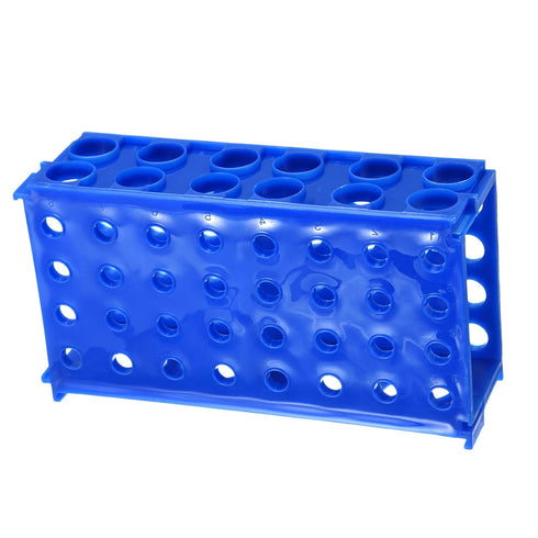 YOKIVE 4 Ways Polypropylene Test Tube Rack Holder for 0.5ml, 1.5ml, 1.8ml, 10ml, 15ml, 50ml Lab Test Tubes (Blue,