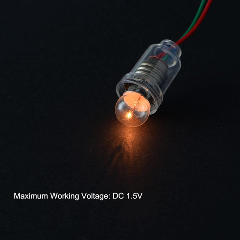 MECCANIXITY Electrical Circuit Experiment Set, DIY Materials, 10Pcs 1.5V E10 Bulbs, Battery Case, Button Switch, Lamp