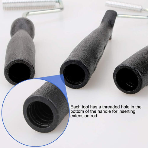 Fiberglass Roller Tools Kit | 3Pcs Bubble Paddle Tool Set for Tub Shower Bathtub Boat Repair