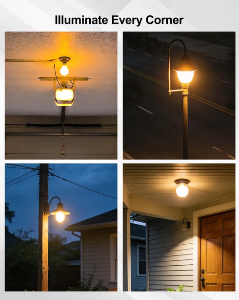 Wusquvy 120-Volt Lock Photocontrol Outdoor Lighting Control Sensor, Dusk to Dawn Sensor Compatible with Incandescent
