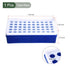 YOKIVE Tube Rack, Polypropylene Test Tube Rack Holder | Great for 1.5ml, 2ml Lab Test Tube(Blue, 50-Sockets)