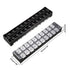uxcell Dual Rows 10 Positions 600V 45A Cable Barrier Block Terminal Strip TB-4510L