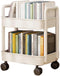 Cyrank 2-Tier Utility Rolling Cart, 2 Layers Rolling Cart Storage