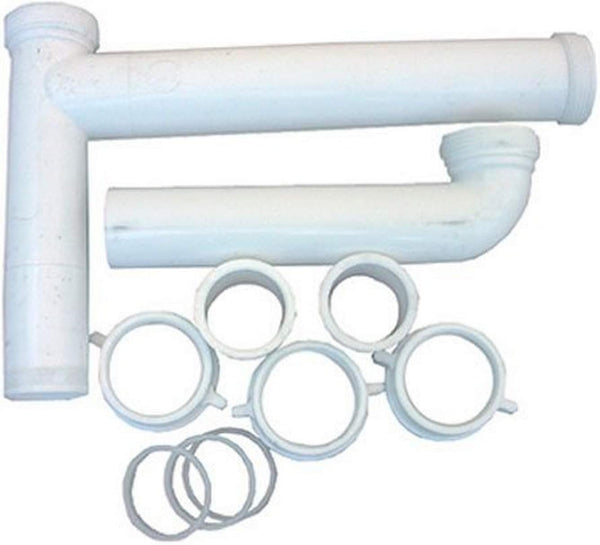 LASCO 03-4215 White Plastic 1-1/2-Inch by 16-Inch Adjustable Kitchen Sink Drain Kit