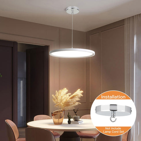 Helunsi 4-3/4 Inch 20lbs Ceiling Canopy Kit, Silver Chandelier Pendant Light Canopy Kit, Ceiling Light Cover Plate