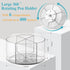 Large Acrylic Pen Holder for Desk, 6 Slots 360-Degree Rotating Marker Organizer for Kids, Caddy Art Supply