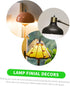 Uonlytech 2pcs Decorative Lamp Finial Knob Elegant Black Aluminum Lampshade Accessory Compatible with Floor and Table