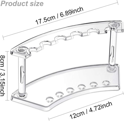 TOMYEUS Set 4 6-Slots Pen Stand Pen Holder Display Stand Nail Makeup Art Brush Organizer Holder for Homes Pen Organizer
