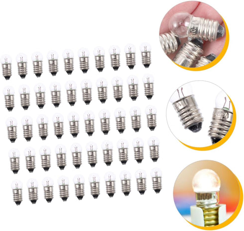 50pcs Bulbs Bulbs Bulb Bulb Bulb Small Science Experiments Electricity Kit Round Light Science Kit Teaching Supplies