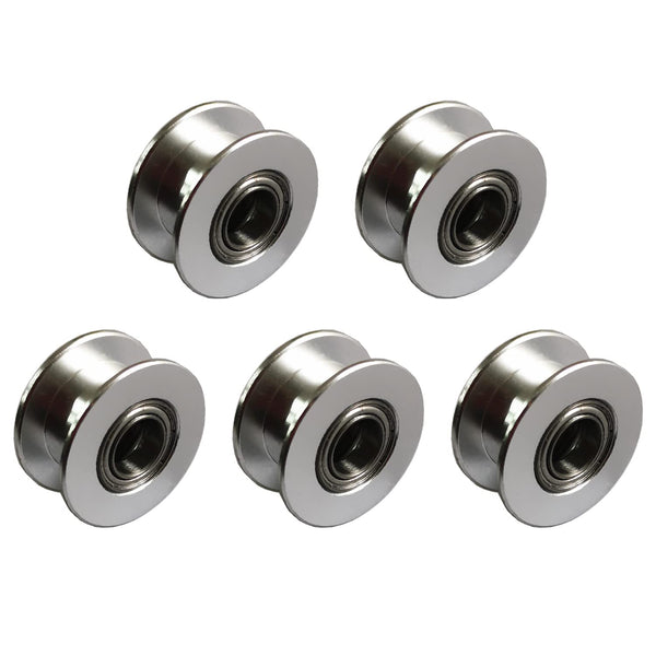 WINSINN GT2 Idler Pulley 20 Toothless 6mm Bore Timing Pulley Wheel for 3D Printer (Pack of 5Pcs)