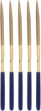 uxcell Diamond Needle Files, 5mm x 180mm Titanium Coated Triangle Files, 5pcs Hand Tool