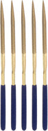 uxcell Diamond Needle Files, 5mm x 180mm Titanium Coated Triangle Files, 5pcs Hand Tool